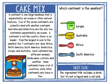 Continents Activity - Scavenger Hunt Challenge - World Geography - Image 4