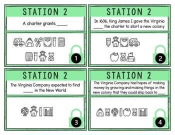 Jamestown Breakout Activity - Task Cards Puzzle Challenge - Colonial America - Image 2