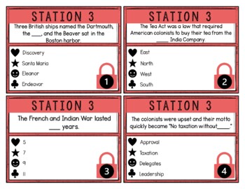 Boston Tea Party Breakout Activity - Task Cards Puzzle Challenge - Image 2