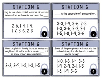 Water Cycle Breakout Activity -Task Cards Puzzle Challenge - Image 2