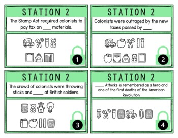 Boston Massacre Breakout Activity - Task Cards Puzzle Challenge - Image 4