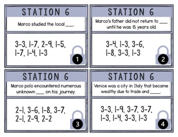 Marco Polo Breakout Activity - Task Cards Puzzle Challenge - Ancient China - Image 2