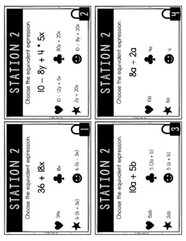 Equivalent Expressions MATH Escape Room - Common Core - 6.EE.3 and 6.EE.4 - Image 4