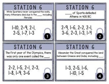 Ancient Greece Breakout Activity - Task Cards Puzzle Challenge - Image 2