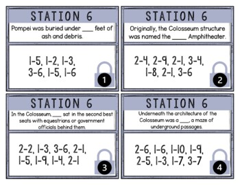 Ancient Rome Breakout Activity - Task Cards Puzzle Challenge - Image 2
