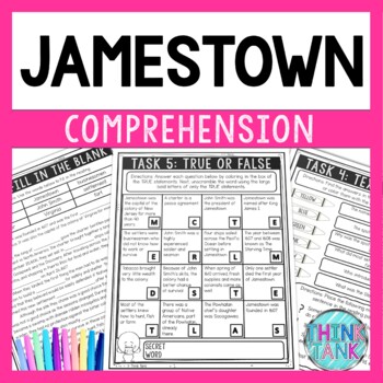Jamestown Reading Comprehension Challenge - Close Reading Activities