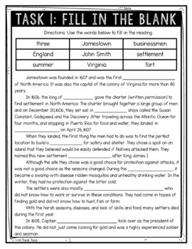 Jamestown Reading Comprehension Challenge - Close Reading Activities - Image 3