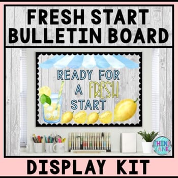 Bulletin Board Display Kit - Teacher Bulletin Board - Fresh Start - Lemons