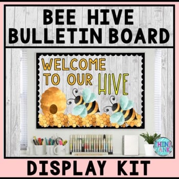 Bulletin Board Display Kit - Teacher Bulletin Board - Bee Hive - Bee Theme