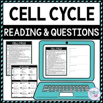 Cell Cycle DIGITAL Reading Passage and Questions - Self Grading