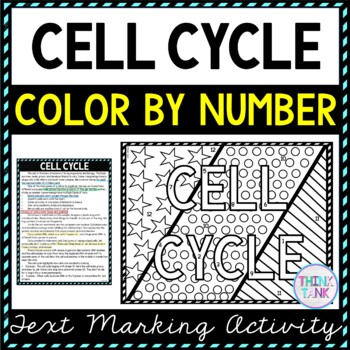 Cell Cycle Color by Number, Reading Passage and Text Marking