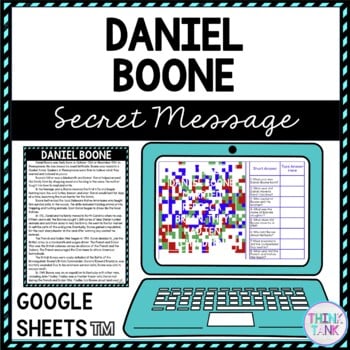 Daniel Boone Secret Message Activity for Google Sheets™