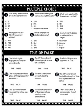 Extended Amendments DIGITAL Reading Passage and Questions Self Grading - Image 4