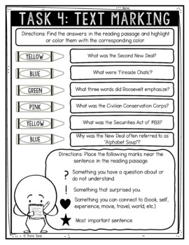 New Deal Reading Comprehension Challenge - Close Reading Activity - Image 4