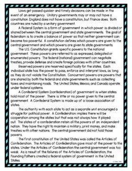 Systems of Government DIGITAL Reading Passage & Questions Self Grading - Image 3