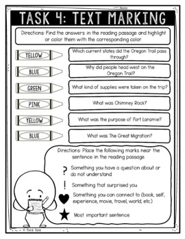 Oregon Trail Reading Comprehension Challenge - Close Reading Activity - Image 4