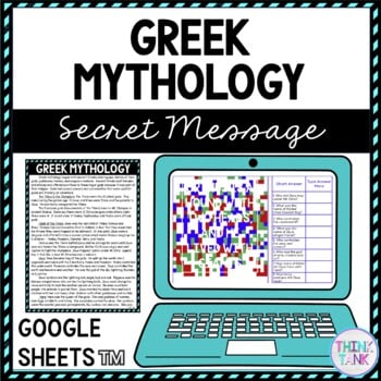 Greek Mythology Secret Message Activity For Google Sheets™