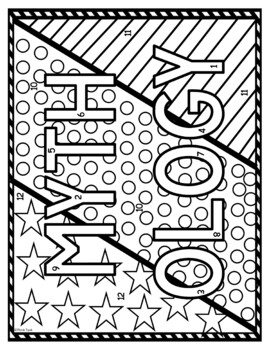 Greek Mythology Color by Number, Reading Passage and Text Marking - Image 2