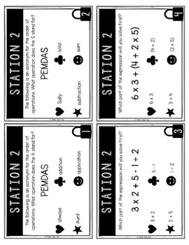 Order of Operations MATH Escape Room - PEMDAS - Common Core - 5.OA.1 - Image 2