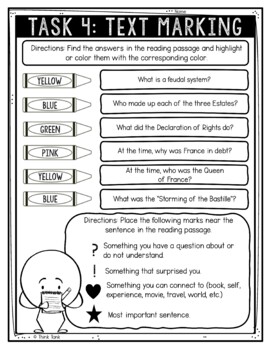 French Revolution Reading Comprehension Challenge - Close Reading Activity - Image 4