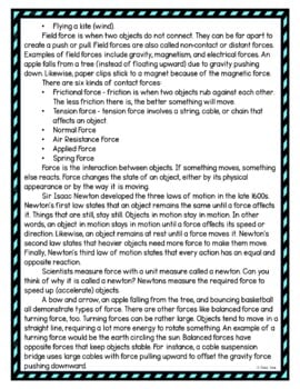 Force and Motion DIGITAL Reading Passage & Questions Self Grading - Image 3