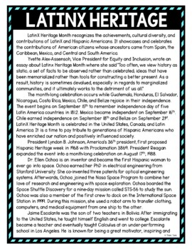 LatinX Heritage DIGITAL Reading Passage & Questions Self Grading - Image 2