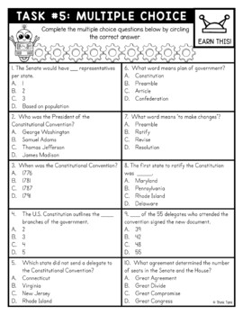 Constitutional Convention Thinktivity™ Reading Comprehension - Interactive - Image 4