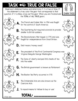 Intolerable Acts Thinktivity™ Reading Comprehension - American Revolution - Image 3