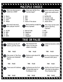 Pony Express DIGITAL Reading Passage & Questions Self Grading - Image 4