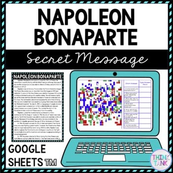 Napoleon Bonaparte Secret Message Activity For Google Sheets™