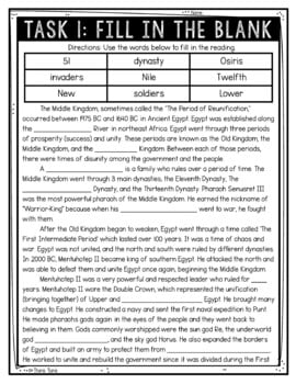 Middle Kingdom of Ancient Egypt Reading Comprehension Challenge - Close Reading - Image 2