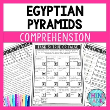 Pyramids of Ancient Egypt Reading Comprehension Challenge - Close Reading