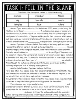 Pyramids of Ancient Egypt Reading Comprehension Challenge - Close Reading - Image 2