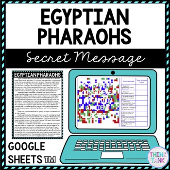 Egyptian Pharaohs Secret Message Activity For Google Sheets™