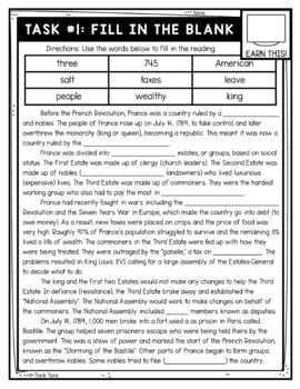 French Revolution Thinktivity™ Reading Comprehension - Image 2