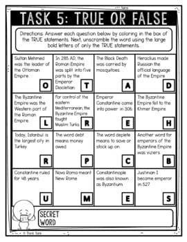 Byzantine Empire Reading Comprehension Challenge - Close Reading - Middle Ages - Image 3