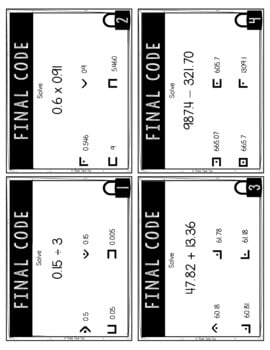 Decimal Operations MATH Escape Room - Common Core - 5.NBT.7 - Image 2