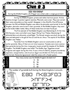 Ancient Egypt BUNDLE - Reading Passages, Escape Room, Scavenger Hunt 50% OFF - Image 2