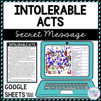 Intolerable Acts Secret Message Activity For Google Sheets™