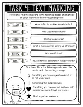 Day of the Dead Reading Comprehension Challenge - Dia de los Muertos - Image 4