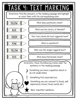 Ziggurats of Ancient Mesopotamia Reading Comprehension Challenge - Close Reading - Image 4