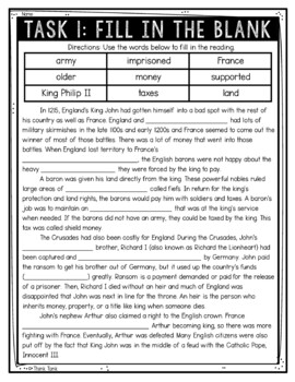 Magna Carta Reading Comprehension Challenge - Close Reading - Image 2