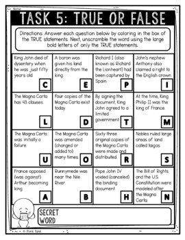 Magna Carta Reading Comprehension Challenge - Close Reading - Image 3