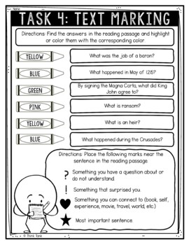 Magna Carta Reading Comprehension Challenge - Close Reading - Image 4