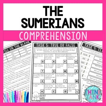 Sumerians Reading Comprehension Challenge - Close Reading - Ancient Mesopotamia