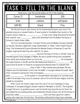 Persian Empire Reading Comprehension Challenge - Close Reading - Image 2