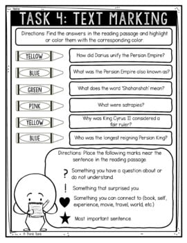 Persian Empire Reading Comprehension Challenge - Close Reading - Image 4