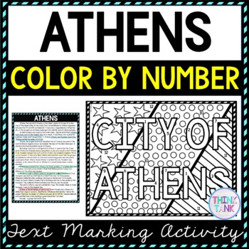 Athens Color by Number, Reading Passage and Text Marking