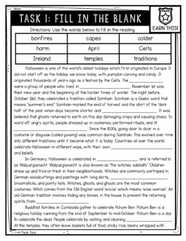 Halloween Around the World Reading Comprehension CSI Spy Mystery - Close Reading - Image 2