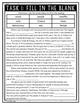 Athens - Ancient Greece Reading Comprehension Challenge - Close Reading - Image 2